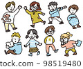hand drawn children illustration 98519480
