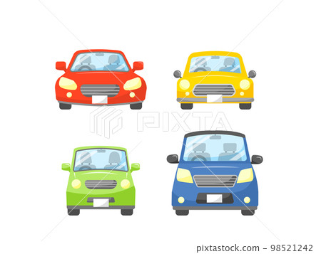Car front illustration set Car front illustration set 98521242
