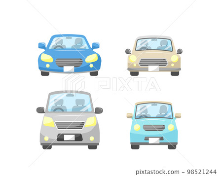 Car front illustration set 98521244