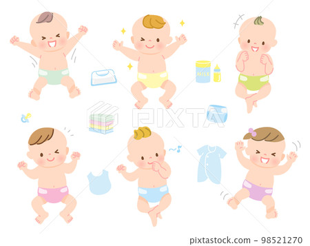 開心寶貝表情圖集_全身 98521270