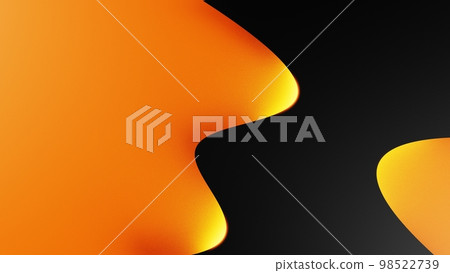 橙色和黑色抽象背景 98522739