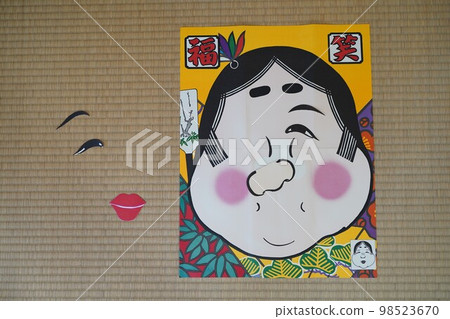 Fukuwarai, game, New Year, Okame, Japan, tradition, ancient, old, old, play, child, New Year, board game Fukuwarai, game, New Year, Okame, Japan, tradition, ancient, old, old, play, child, New Year, board game 98523670