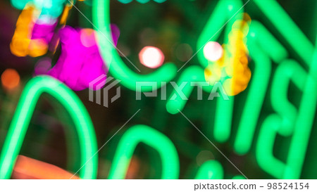 abstract neon words in blur 98524154
