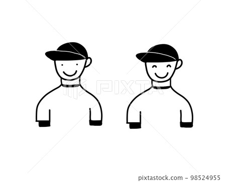 棒球男孩上半身 98524955