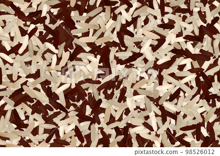 Uncooked basmati and wild rice seamless pattern 98526012
