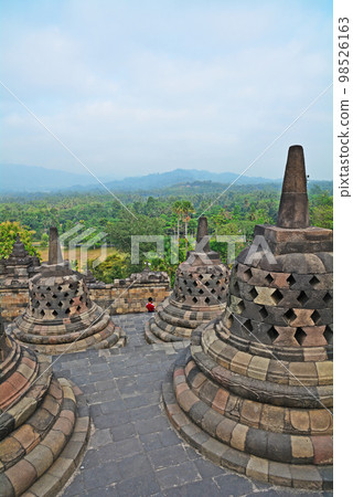 Borobudur, a World Heritage Site in Java, Indonesia 98526163