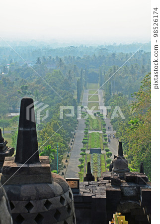 Borobudur, a World Heritage Site in Java, Indonesia 98526174