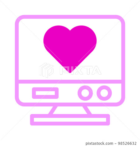 Valentine icon set gradient style vector illustration perfect. 98526632