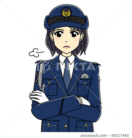 抱臂女警官（上半身） 98527468