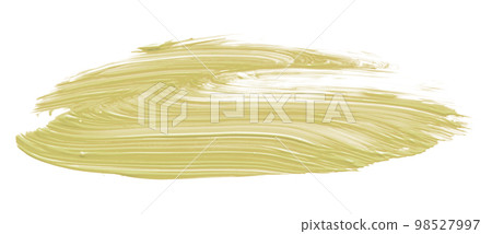 Light yellow brush isolated on white background. Yellow brush. Light yellow brush isolated on white background. Yellow brush. 98527997