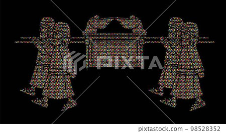 Group of Levi Carrying Ark of the Covenant Cartoon Graphic Vector Group of Levi Carrying Ark of the Covenant Cartoon Graphic Vector 98528352