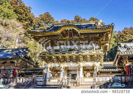 Nikko Toshogu Shrine in winter, Yomeimon Gate, Nikko City, Tochigi Prefecture Nikko Toshogu Shrine in winter, Yomeimon Gate, Nikko City, Tochigi Prefecture 98528738