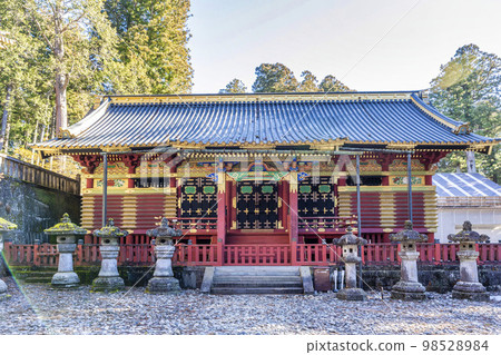 冬季天氣中的日光東照宮三神港上神港栃木縣日光市 98528984