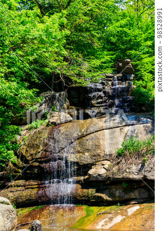 Beautiful waterfall in Sofiyivka park in Uman, Ukraine 98528991