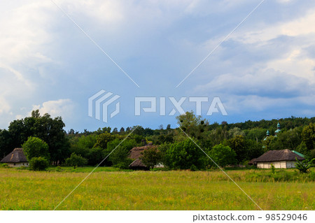 View of Open-air Museum of Folk Architecture and Folkways of Ukraine in Pyrohiv (Pirogovo) village near Kiev, Ukraine View of Open-air Museum of Folk Architecture and Folkways of Ukraine in Pyrohiv (Pirogovo) village near Kiev, Ukraine 98529046