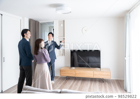 指導房屋的房地產銷售員（內省，預覽，公寓，公寓，商人） 98529822