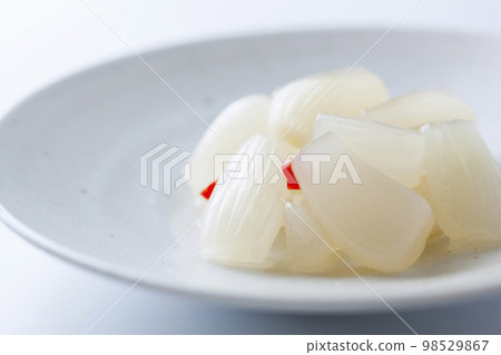 Sweet and sour pickled scallions from the sand dunes Tottori prefecture Tottori sand dunes 98529867