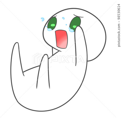 Characters falling while shedding tears 98530614