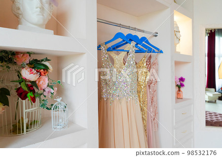 wardrobe with clothes wardrobe with clothes 98532176