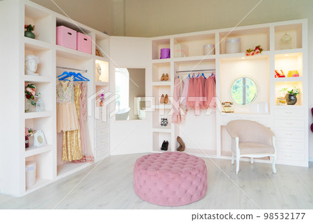 wardrobe with clothes 98532177