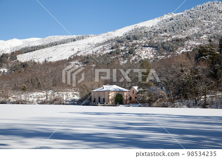 The Sea Pond at Granja de San Ildefonso, Spain The Sea Pond at Granja de San Ildefonso, Spain 98534235