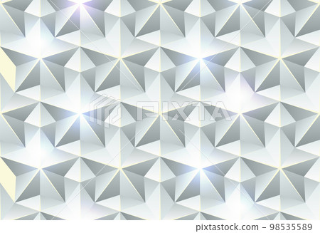 Silver star seamless patern, festive abstract wrapping paper design. Shiny star polygonal luxury fabric pattern design. Light grey origami style victory background Silver star seamless patern, festive abstract wrapping paper design. Shiny star polygonal luxury fabric pattern design. Light grey origami style victory background 98535589