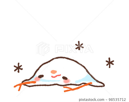 Melted snowman Melted snowman 98535712