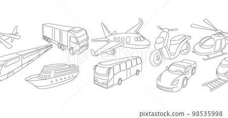 Transportation seamless pattern. Business or industrial image. Transportation seamless pattern. Business or industrial image. 98535998