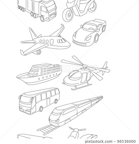 Transportation seamless pattern. Business or industrial image. Transportation seamless pattern. Business or industrial image. 98536000