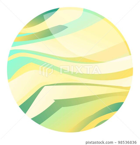 Gradient sphere icon cartoon vector. Circle ball. Bead crystal Gradient sphere icon cartoon vector. Circle ball. Bead crystal 98536836