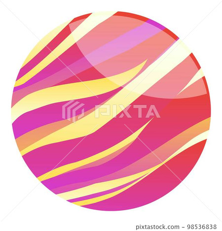 Red epoxy resin icon cartoon vector. Circle ball. Gradient sphere Red epoxy resin icon cartoon vector. Circle ball. Gradient sphere 98536838