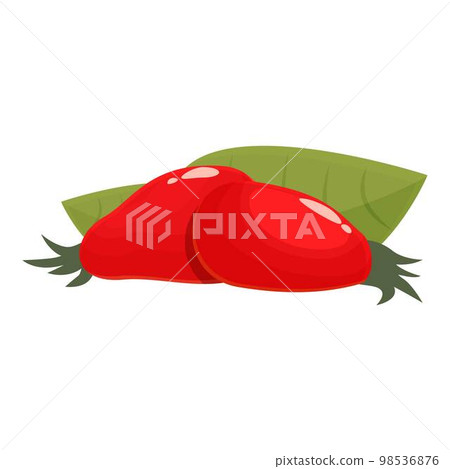 Leaf rosehip icon cartoon vector. Berry food. Nutrition wild Leaf rosehip icon cartoon vector. Berry food. Nutrition wild 98536876