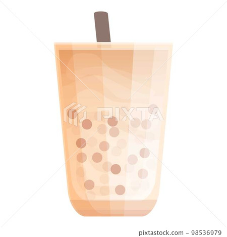 Smoothie icon cartoon vector. Milk drink. Cup tea Smoothie icon cartoon vector. Milk drink. Cup tea 98536979
