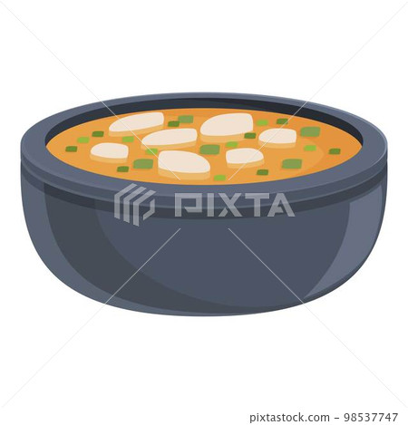 Street thai soup icon cartoon vector. Dish food. Basil meal 98537747