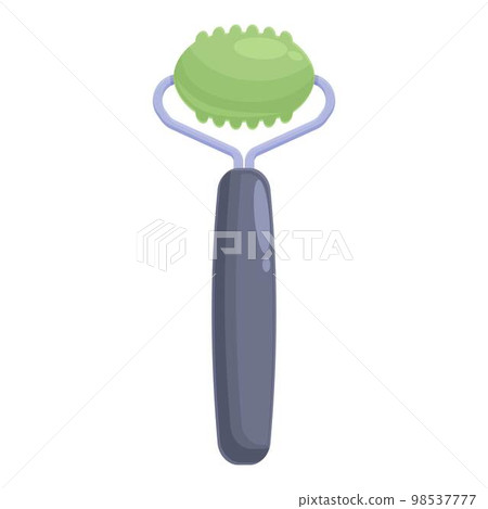 Beauty facial roller icon cartoon vector. Face skin. Stone massager Beauty facial roller icon cartoon vector. Face skin. Stone massager 98537777