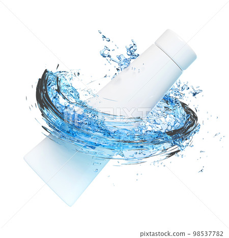 3d toothpaste tube with water splash, clear blue water scattered around for product for dental care, skin care, cosmetic, advertising isolated on white background. 3d render illustration 3d toothpaste tube with water splash, clear blue water scattered around for product for dental care, skin care, cosmetic, advertising isolated on white background. 3d render illustration 98537782