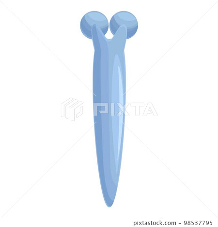 Care facial roller icon cartoon vector. Face skin. Stone massager 98537795