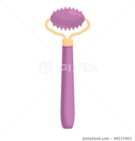 Skin facial roller icon cartoon vector. Face jade. Fashion woman Skin facial roller icon cartoon vector. Face jade. Fashion woman 98537802