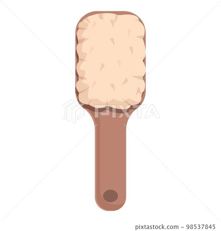 Healthy brush icon cartoon vector. Scrub tool. Shower care 98537845