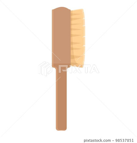 Wood brush icon cartoon vector. Beauty body. Woman spa Wood brush icon cartoon vector. Beauty body. Woman spa 98537851