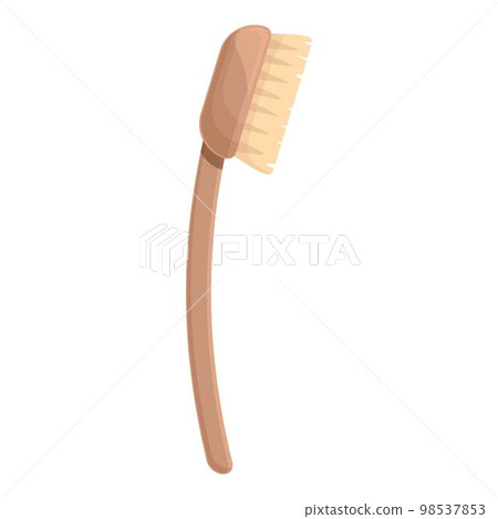 Skin brush icon cartoon vector. Dry tool. Mental health Skin brush icon cartoon vector. Dry tool. Mental health 98537853