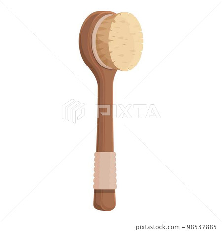 Bath brush icon cartoon vector. Body massage. Dry tool Bath brush icon cartoon vector. Body massage. Dry tool 98537885