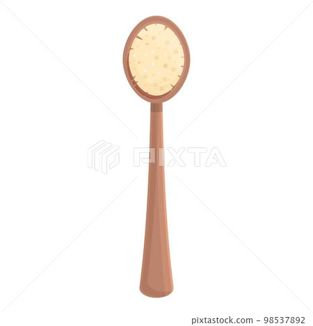 Dry care brush icon cartoon vector. Spa body. Woman shower Dry care brush icon cartoon vector. Spa body. Woman shower 98537892