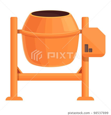 Interior mixer icon cartoon vector. Build machine. Work tool Interior mixer icon cartoon vector. Build machine. Work tool 98537899