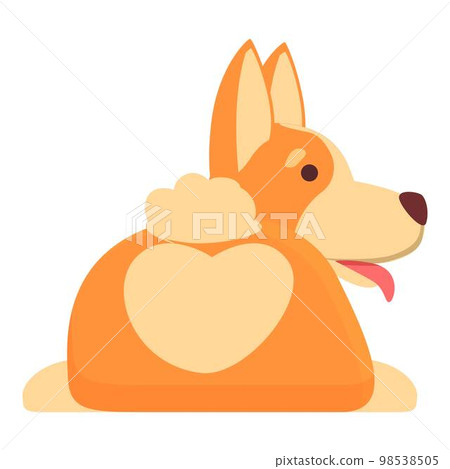 Doggy icon cartoon vector. Cute corgi. Hand pet Doggy icon cartoon vector. Cute corgi. Hand pet 98538505