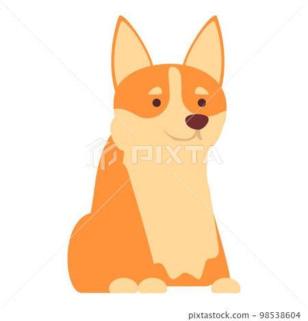 Dog icon cartoon vector. Corgi pet. Canine animal Dog icon cartoon vector. Corgi pet. Canine animal 98538604