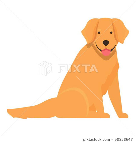 Dog pet icon cartoon vector. Puppy head. Pose canine 98538647