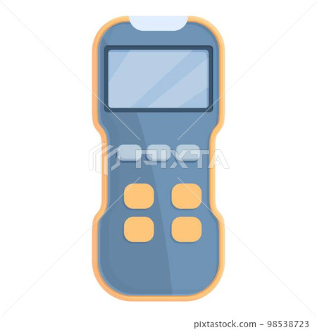 Leak gas detector icon cartoon vector. Meter monitor. Digital device Leak gas detector icon cartoon vector. Meter monitor. Digital device 98538723