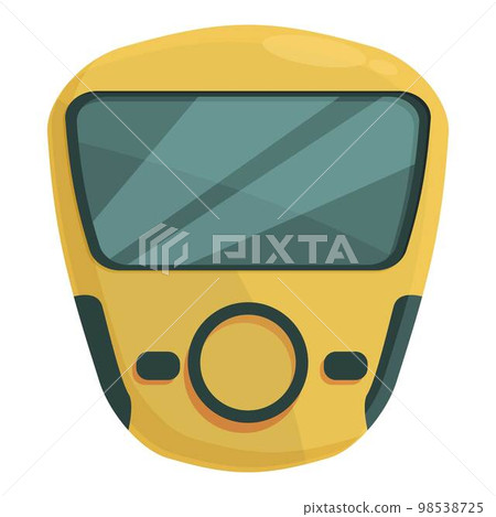 Gas detector meter icon cartoon vector. Electronic leak. Digital device 98538725