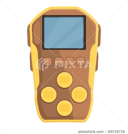 Gas detector system icon cartoon vector. Check device. Sensor natural Gas detector system icon cartoon vector. Check device. Sensor natural 98538726